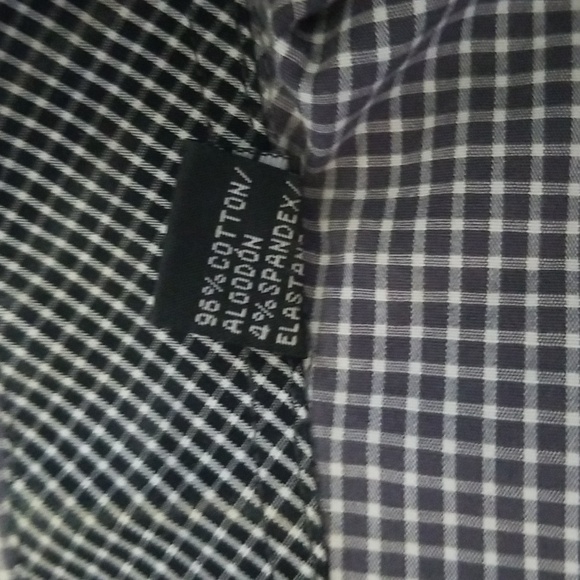 English Laundry Gray and White Plaid Shirt - Size 16 34/35 - Picture 4 of 9
